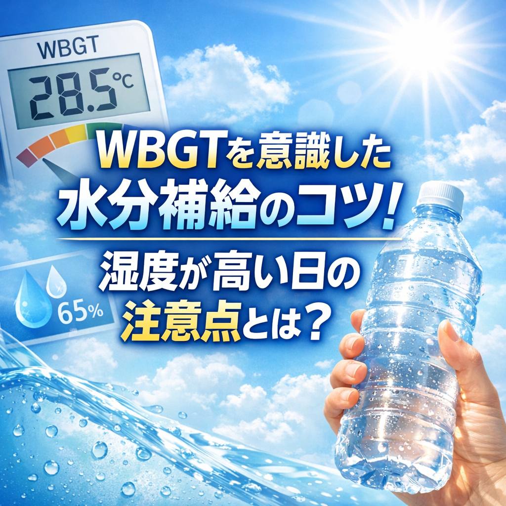 WBGTを意識した水分補給のコツ！湿度が高い日の注意点とは？